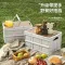 야외 캠핑 접이식 소형 테이블 보관 테이블 휴대용 피크닉 용품 테이블 및 의자 피크닉 캠핑 상자 전체 장비 세트