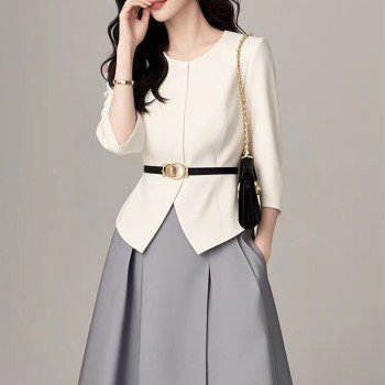 여신 팬 고급 센스 분위기 빅 여성 의류 정장