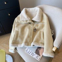 모피 겨울 어린 양모 외투