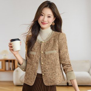 정장 여성 코트 가을 겨울 몸매 가꾸기 쇼트 스타일 작은 정장 