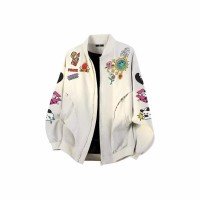 아메리칸 레트로 봄 가을 새로운 2025 바람막이 재킷 재킷 방풍 트렌드 다용도 야구 유니폼 남자 여자