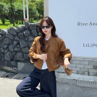 캐시미어 여성 코트 레트로 디자인 센스 루즈핏 슬림