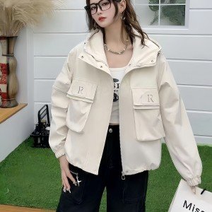 바람막이 여성 코트 슬림해 보이는 2025 뉴 센스 후드 바람막이