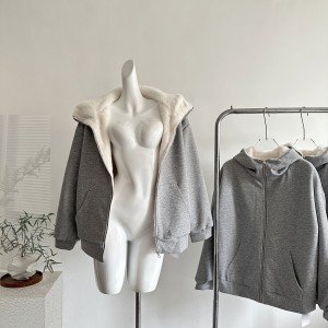 callmeear 둘 착용 플리스 재킷 롱 코트 모피 재킷 여성 겨울 루즈핏