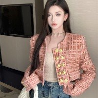 실제 촬영 숙녀 샤넬풍 더블 고급 센스 외투