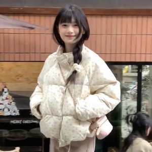 면 의류 여성 겨울 oversize 루즈핏 보온 두꺼운 재킷 면 옷