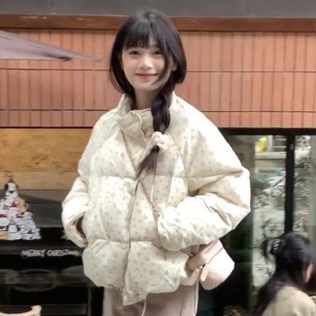 면 의류 여성 겨울 oversize 루즈핏 보온 두꺼운 재킷 면 옷