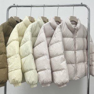 화이트 구스다운 남성 여성 다운 재킷 