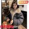 뉴 숏스타일 다운 재킷 여성 여우 모피 칼라 루즈핏 한국 스타일 모피