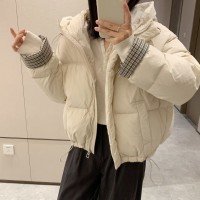 여성 구스다운 재 킷두꺼운 보온 화이트 구스 다운 단색 패딩 자켓