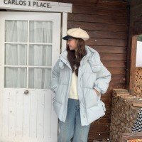 다운 재킷 여성 2025 뉴디자인 재킷 얇고 가벼운 90 구스 다운 재킷 인기 워크웨어