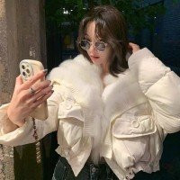 숏 스타일 다운 재킷 여성 겨울 2025 루즈핏 보온 재킷