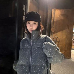 표준 90 화이트구스 다운 패딩 재킷 여성 두꺼운 숏 스타일