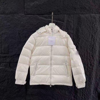 섹션 후드 다운 재킷