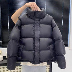 숏 화이트 구스다운 패딩 재킷