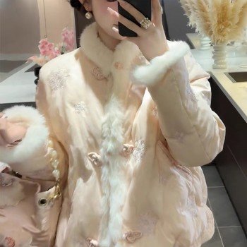 렉스퍼 외풍 차단 경량 자수 재킷