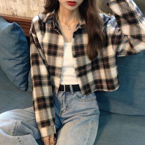 뉴 한국어 버전 자켓 래티스 카디건 코트 학생 슬림 자켓