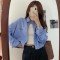 수직라인 자외선 차단 얇은 셔츠 S-XL