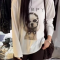 2026 가을 강아지 프린트 긴팔 티셔츠 S-3XL